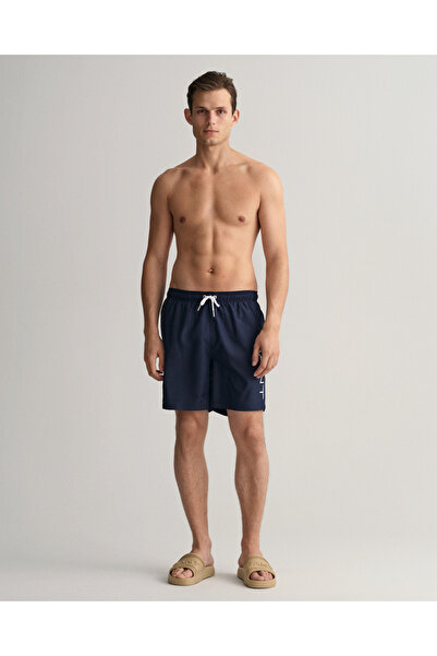 Gant Erkek Lacivert Logolu Mayo Şort