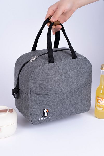 ALTINPAMUK THERMAL FEEDING BAG Thermal Insulated Waterproof Food Carrying Lunch Box with Hanger GRAY