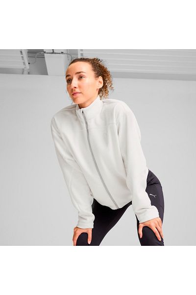 Puma Γυναικείο μπουφάν Winter Tech Fleece με λευκό γιακά
