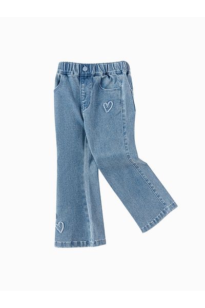 Balabala Toddler Girl Trousers|trousers Denim Blue