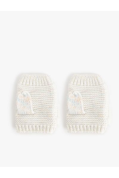 Koton Fingerless Plush Detailed Gloves