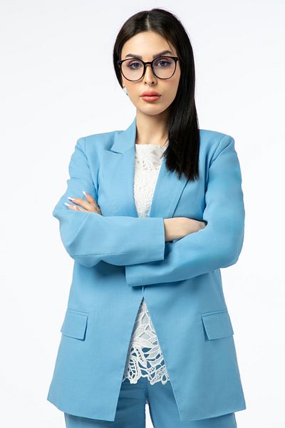 RİNA When Life Gives Lemons Blazer Blue