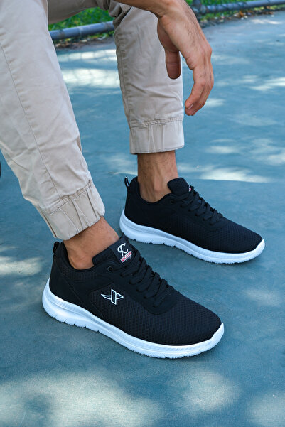 Riccon Černobílé unisex ultra lehké tenisky0012065