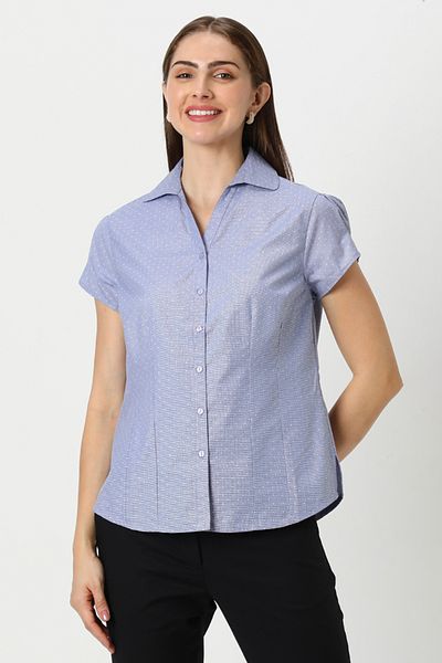 RİNA Back To Work Core Shirt Blue