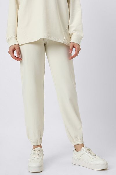 RİNA Basic Casual Pant Off White
