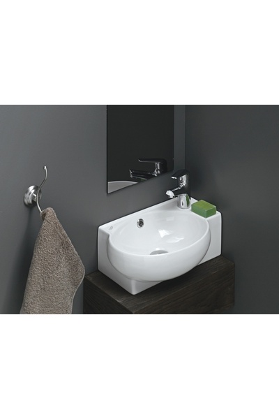 Turkuaz Cerastyle Mini Tezgah Üstü Lavabo 28*45 Cm