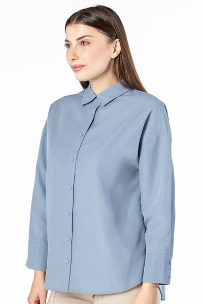 RİNA Back To Work Core Shirt Blue