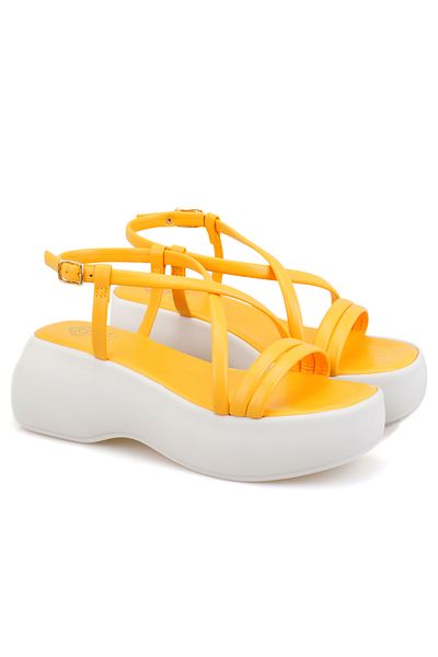 Desa Women's Yellow Wedge Sandals