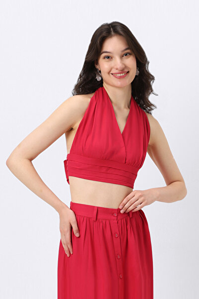 RİNA Paradise Island Top Fuschia