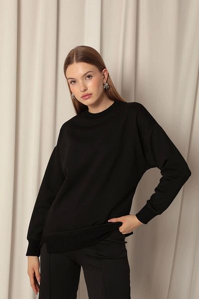 Lukas Two Thread Fabric Women's Black Sweat