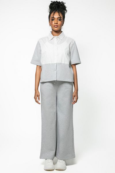 Blue Age Urban Dystopia Knit Pant Grey Marl