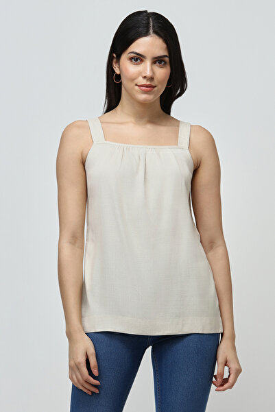 RİNA Basic Blouse Beige