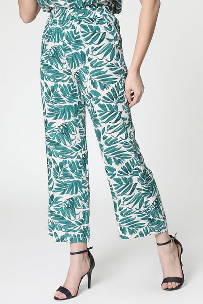 RİNA Basic Casual Pant Green