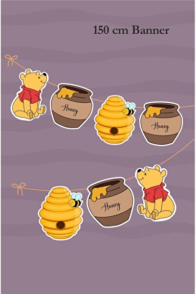 Markasız ucuz Winnie The Pooh Büyük Banner *Kalın Kağıt 150cm