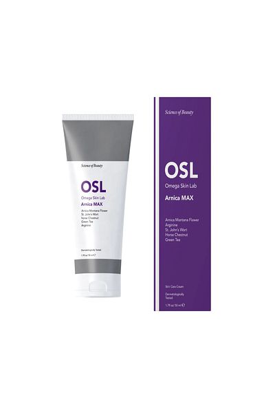 OSL Omega Skin Lab Osl Arnica Max Cream - Ameliorare rapidă eficientă cu ingrediente naturale, vânătăi pentru durere și edeme