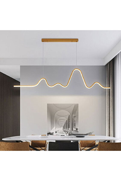 PeraTeknoloji Led Avize Sarkit Gold 3renk - Papara 120 Cm