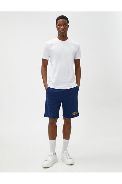 Koton College Shorts Lace Waist Pocket Detailed Printed