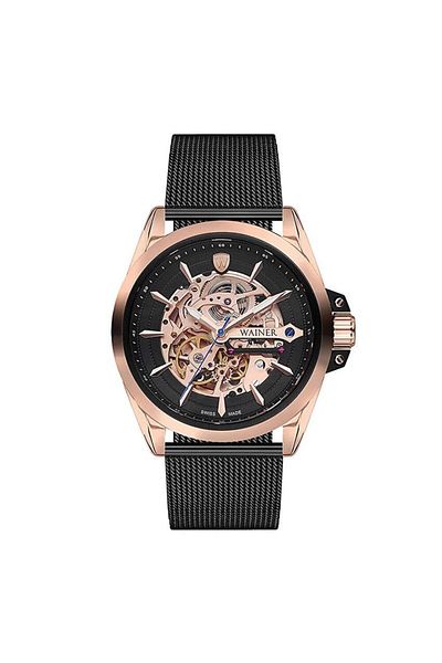 Wainer Wa.25687-A Automatic Swiss Made Wicker Grey 46 mm Men's Wrist Watch