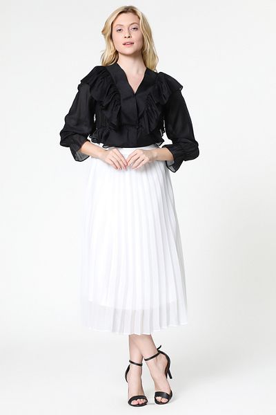 RİNA Skm Maxi Skirt Off White