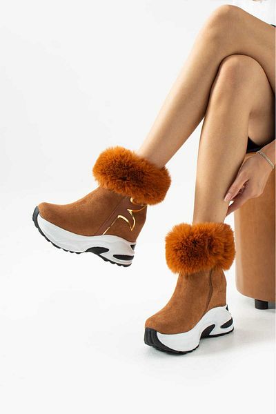 LEYDİ SHOES ΜΠΟΤΕΣ JENA ΚΡΥΦΟ ΤΑΚΟΥΝΑ TABAN SUEDE