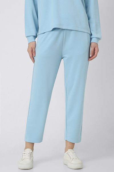 RİNA Athleisure Chic Joggers Sky Blue