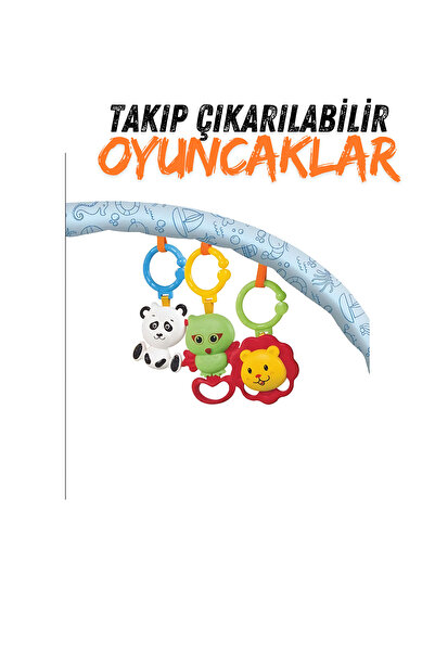 Furkan Toys Babies Okyanus Desen Takılıp Çıkarılabilir Oyun Halısı