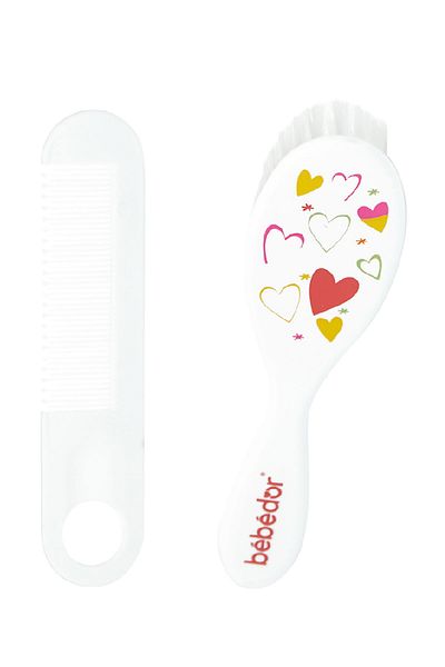 Bebedor Red Soft Precision Brush and Comb Set - 570