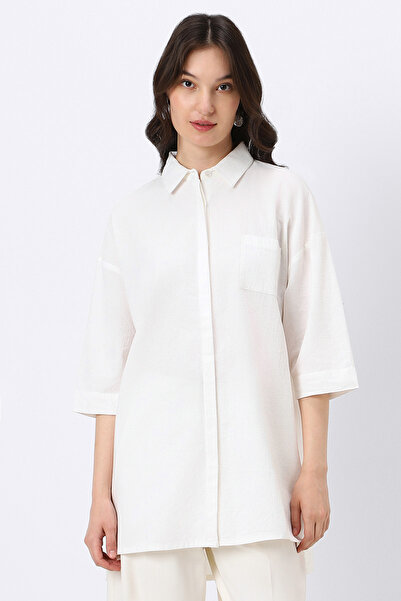 RİNA Basic Shirt Off White