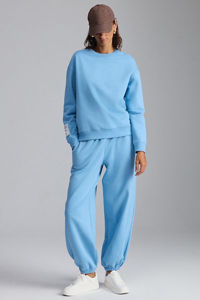 GRIMELANGE DORKA Damen-Sweatshirt aus Bio-Baumwolle in Blau