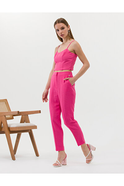 Pierre Cardin Pink Crop Top Sleeveless Blouse 50269351-Vr023