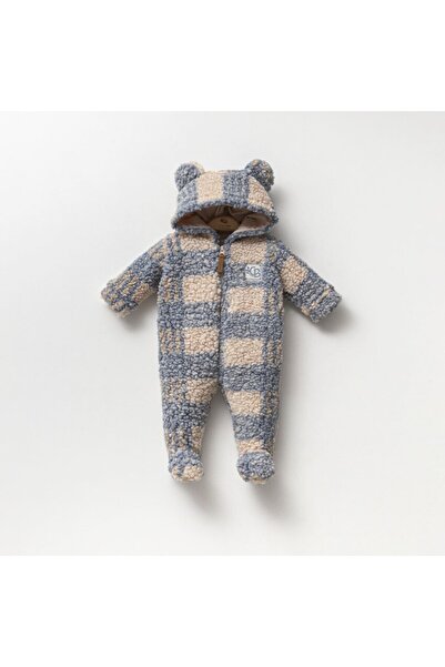 Cassiope Kapüşonlu Welsoft Peluş Kız/Erkek Bebek Tulum