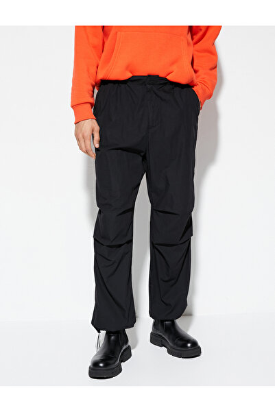 Koton Parachute Trousers Loose Cut Cotton with Pocket Detail