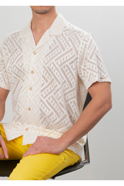 Mondo Transparan Kısa Kol Gömlek