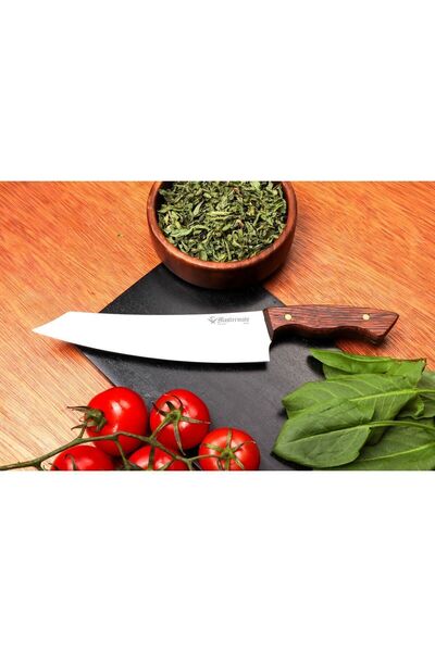 Mastermate Knives Kiritsuke Şef Bıçağı - Japon Stili El Yapımı Bıçak - 4116 Paslanmaz Çelik, Venge Sap - Isim Yazılır