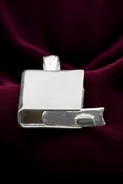 Moda Gümüş 925 Ayar Gümüş Düz Gümüş Cevşen Muska Kabı Kolye