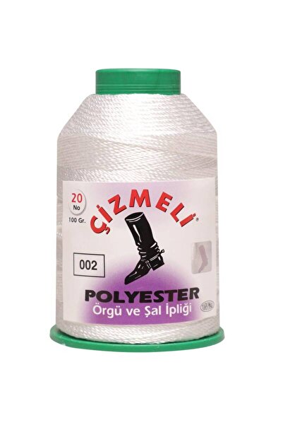 çizmeli Çizmeli Polyester Örgü ve Şal İpliği No:20 100 gr