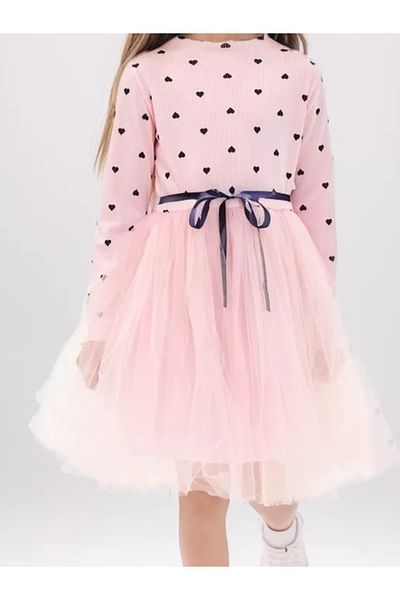 nc gift Rochie tutu prințesă cu inimă flexibilă din tul pufos din lycra imprimată