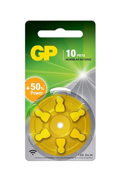 Universal بطارية سماعة الأذن GP ZA10 1.4 فولت، 6 عبوات