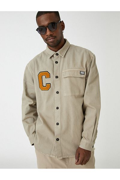 Koton College-Shirt mit Taschendetail