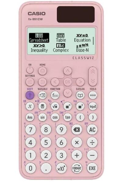 Casio 2/FX-991CW-W-DT ClassWiz Pembe Bilimsel Fonksiyonlu Hesap Makinesi