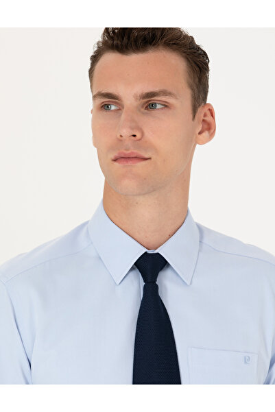 Pierre Cardin Açık Mavi Regular Fit Uzun Kollu Basic Gömlek 50277764-VR003