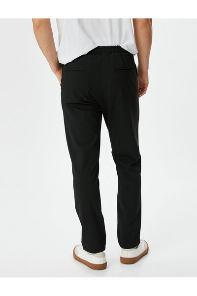 Koton Kumaş Pantolon Beli Bağcıklı Slim Fit Cep Detaylı
