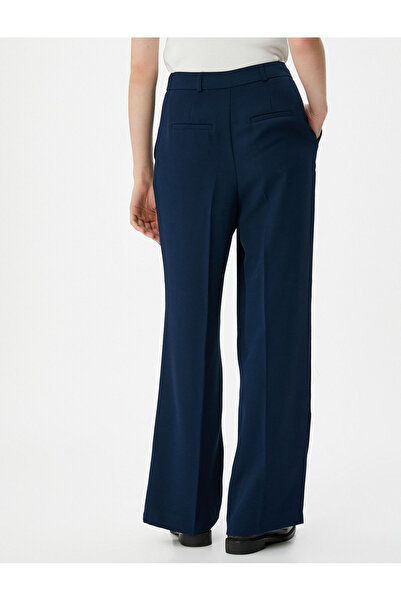 Koton Palazzo nadrág magas derekú, egyenes szárú gombos