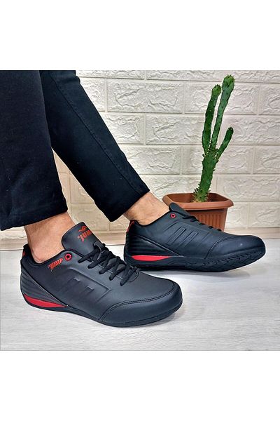 Jump 11743 Black Thin Sole Fuspet Sneakers