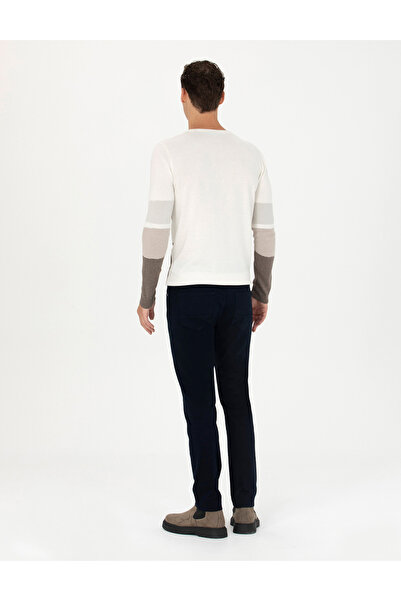 Pierre Cardin Lacivert Slim Fit Kanvas Pantolon 50278469-VR033