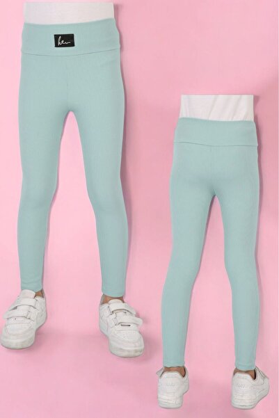LavinTheMavi Girl'S, Ribbed, Raised, Stretchy Leggings