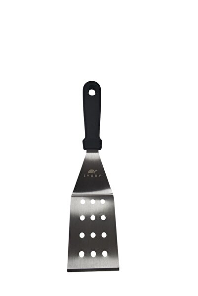 CEPHOME Lüx Paslanmaz Çelik  Delikli Spatula -Pasta Spatulası-Talı Spatulası