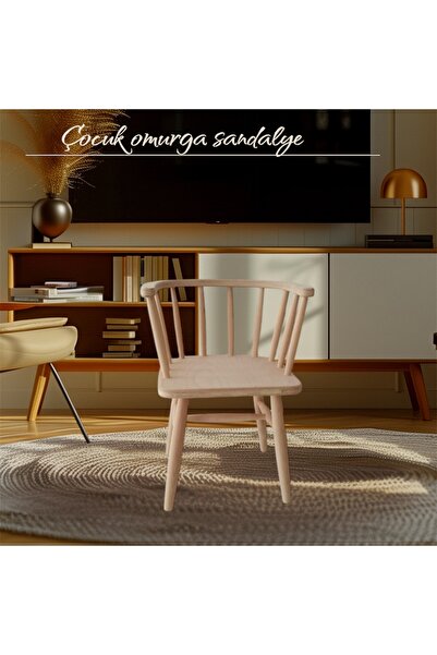 Geppettoys Ahşap çocuk sandalye omurga sandalye kreş,yemek faaliyet sandalyesi