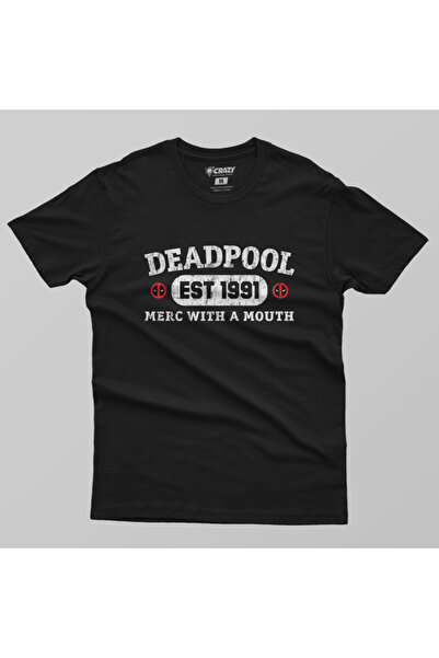 Crazy Deadpool Est 1991 Mens t Shirt