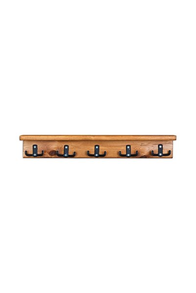 MAVİ TREND Dekoratif Ahşap Duvar Rafı Askılık Antre Hol Baharatlık Kupa Rafı 60x9x11 cm
